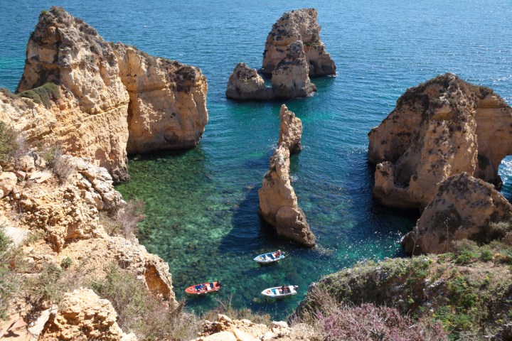 an aerial view of Ponta da Piedade